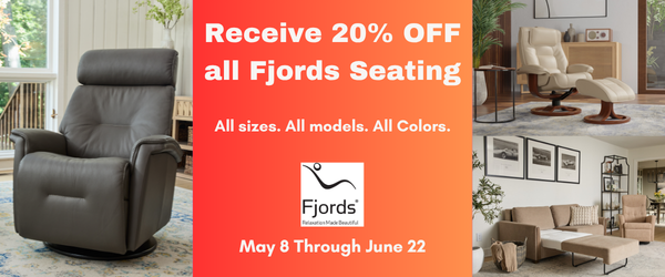 Receive 20% OFF all Fjords Seating. All Sizes, Models and Colors through June 22. 